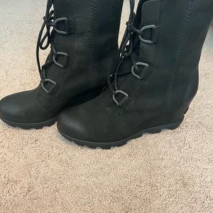 Sorel Joan of Arctic lace up wedges